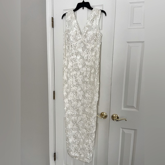 Full length beaded dress. Worn once for wedding - Picture 1 of 6